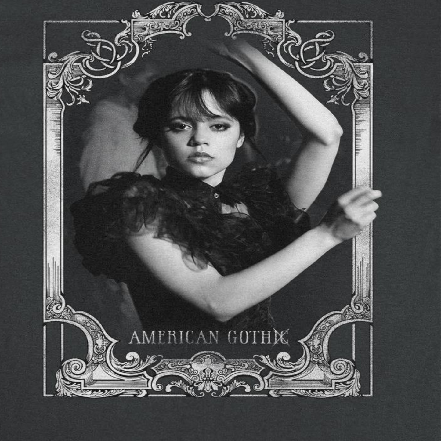 Wednesday American Gothic Black T-Shirt