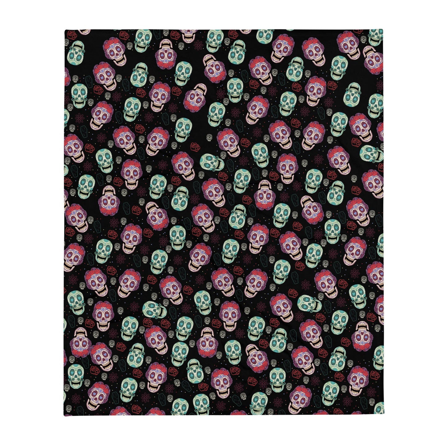 Sugar Skulls Throw Blanket