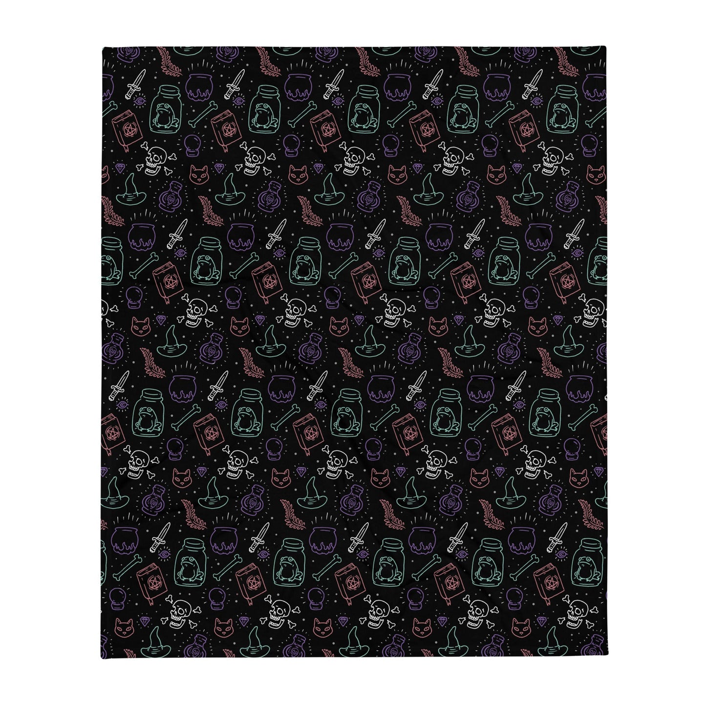 Witchy Vibes Throw Blanket