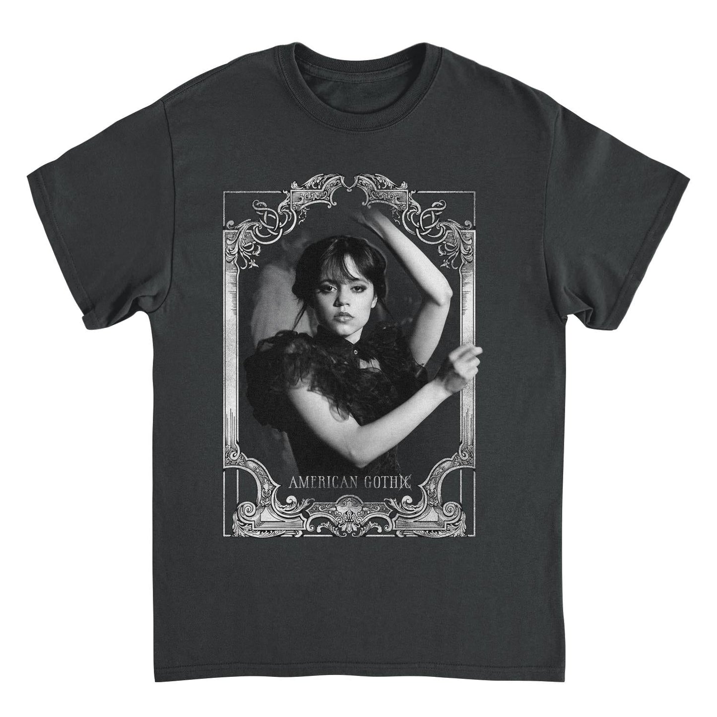 Wednesday American Gothic Black T-Shirt