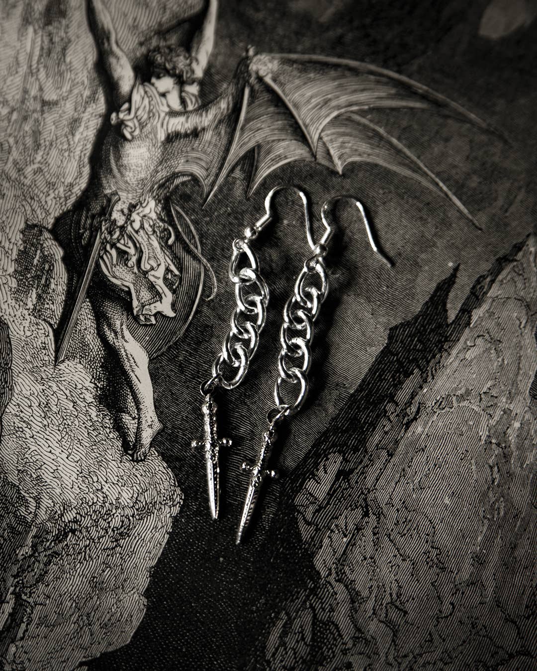 Athame Earrings – Mystical & Ritual Jewelry