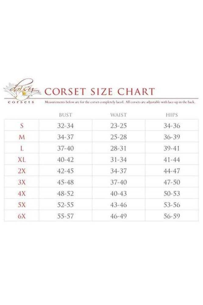 Top Drawer 2 PC Dark Red Velvet Steel Boned Corset w/Sleeves & Skirt Set