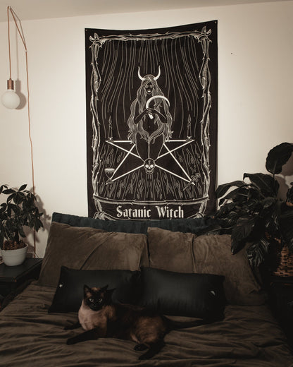 Satanic Witch Wall Tapestry