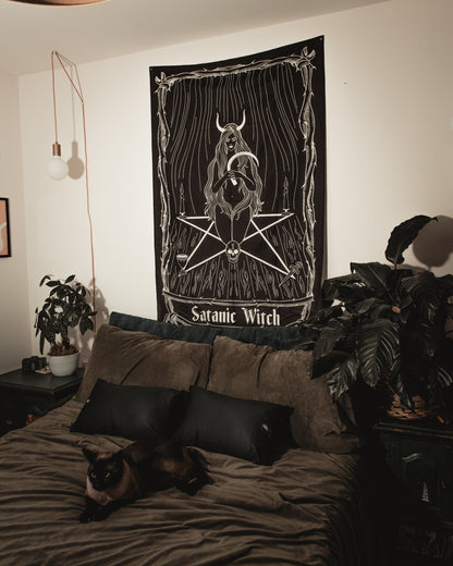 Satanic Witch Wall Tapestry