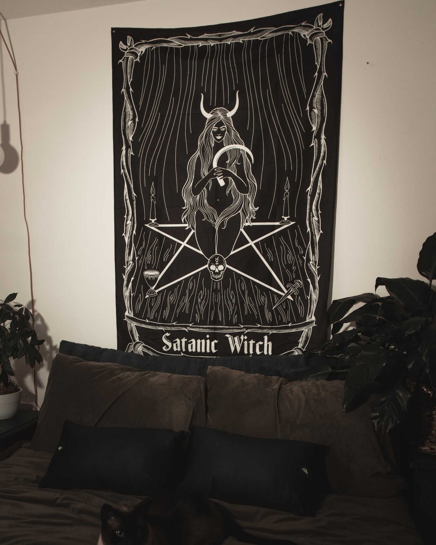 Satanic Witch Wall Tapestry