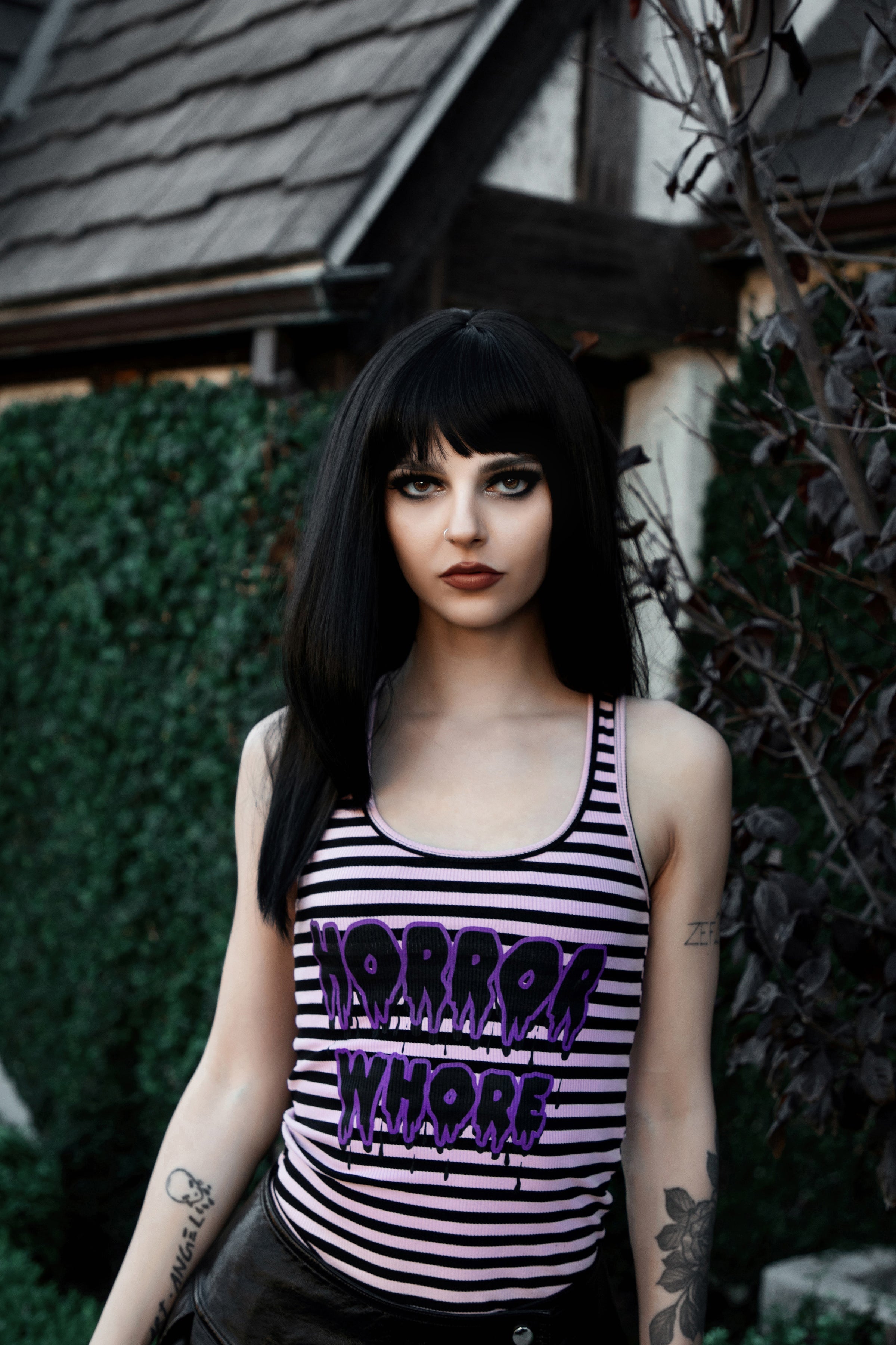 Horror Whore Ribbed Tank