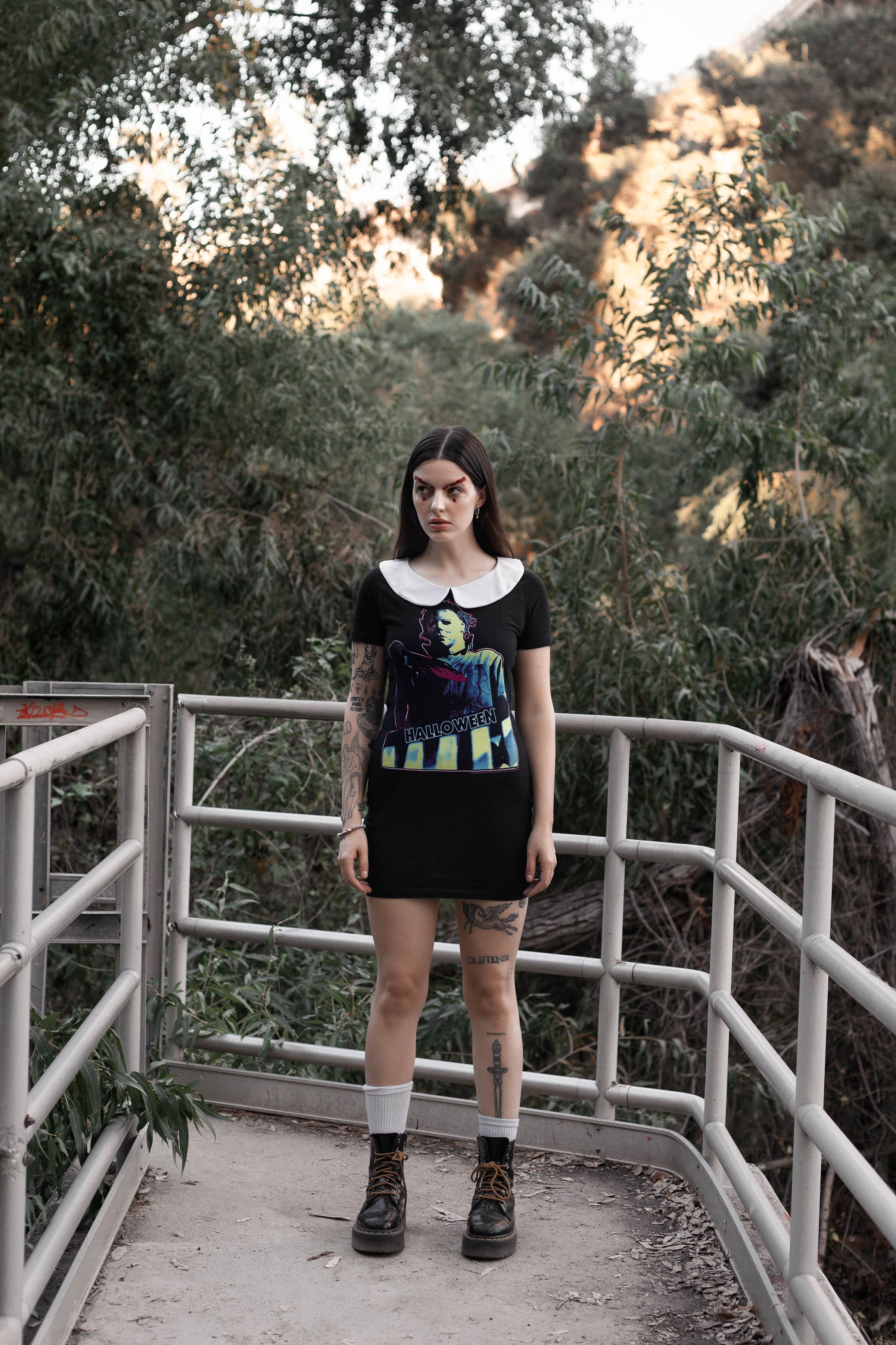 Handmade Halloween 'The Shape' Peter Pan Collar Dress