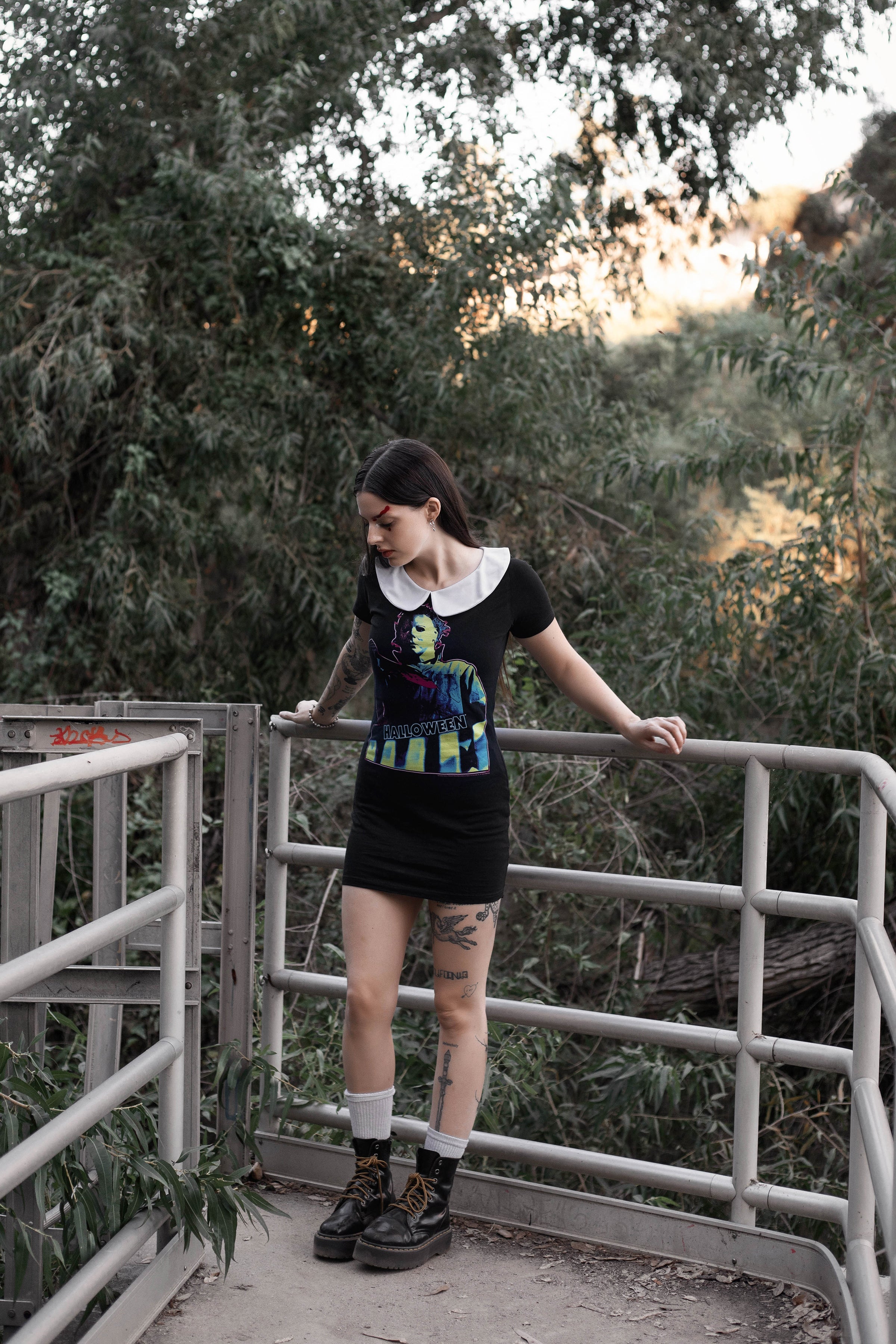 Handmade Halloween 'The Shape' Peter Pan Collar Dress