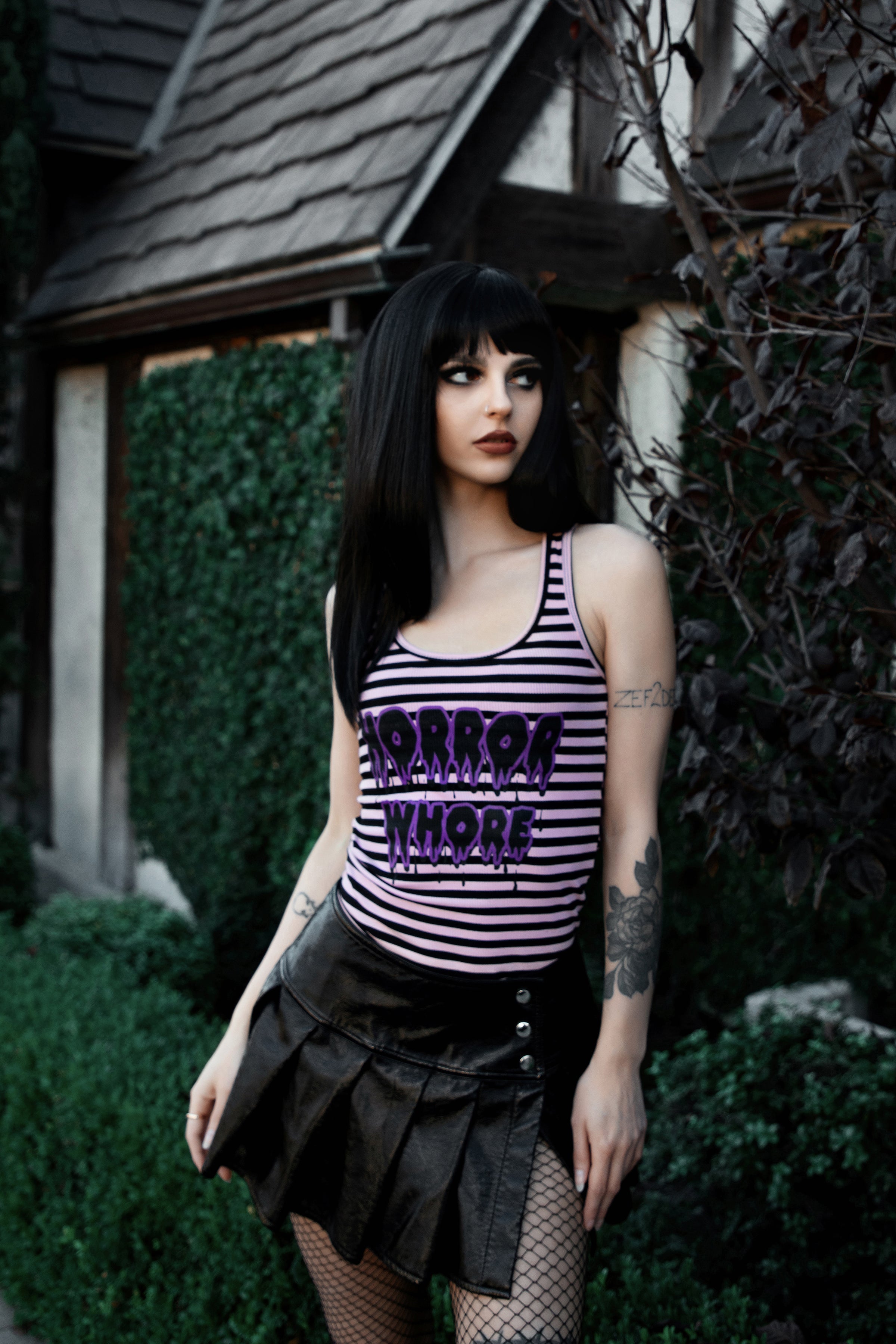 Horror Whore Ribbed Tank