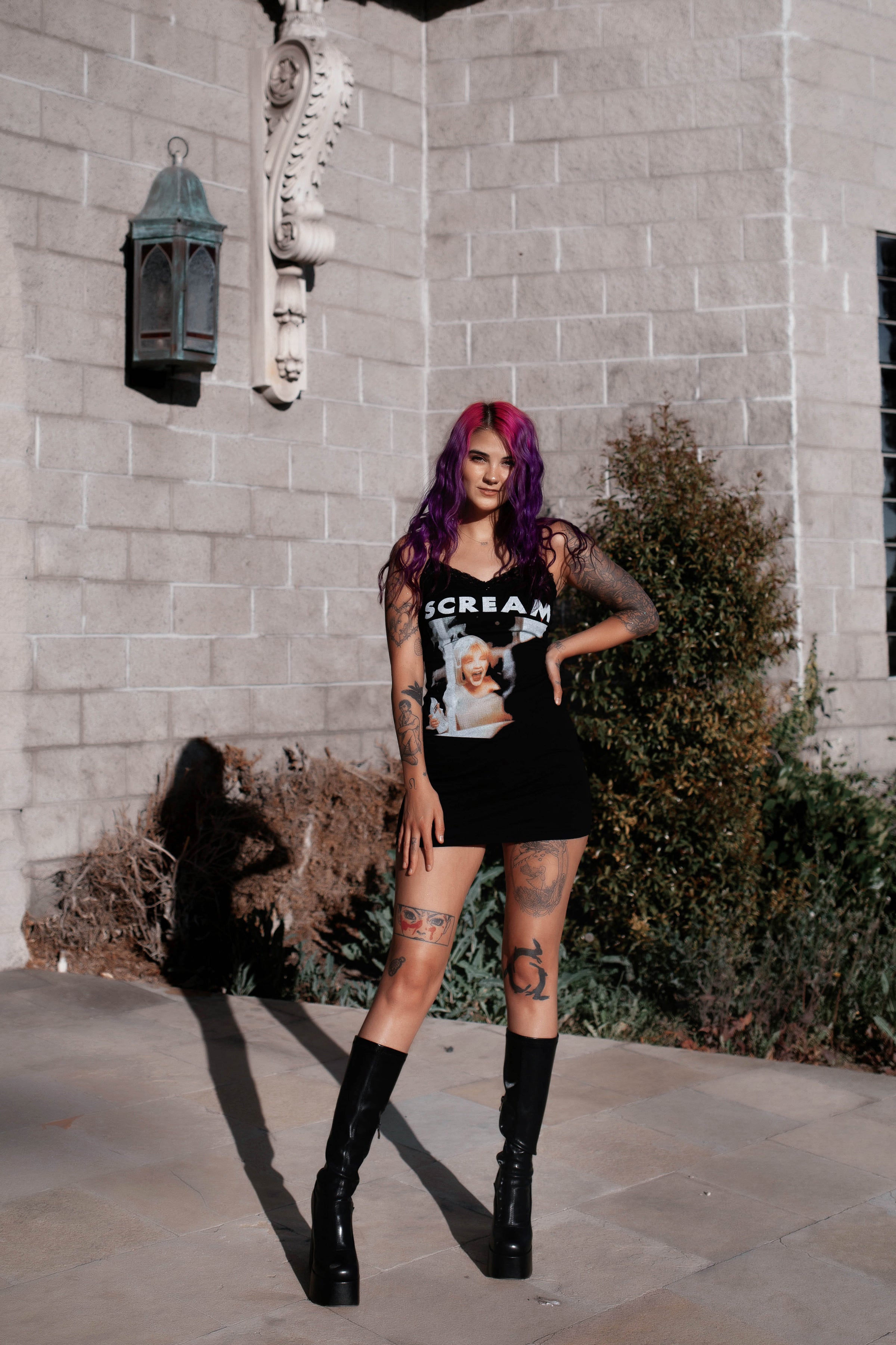 Scream 'Casey Becker' Black Lace Strap Dress