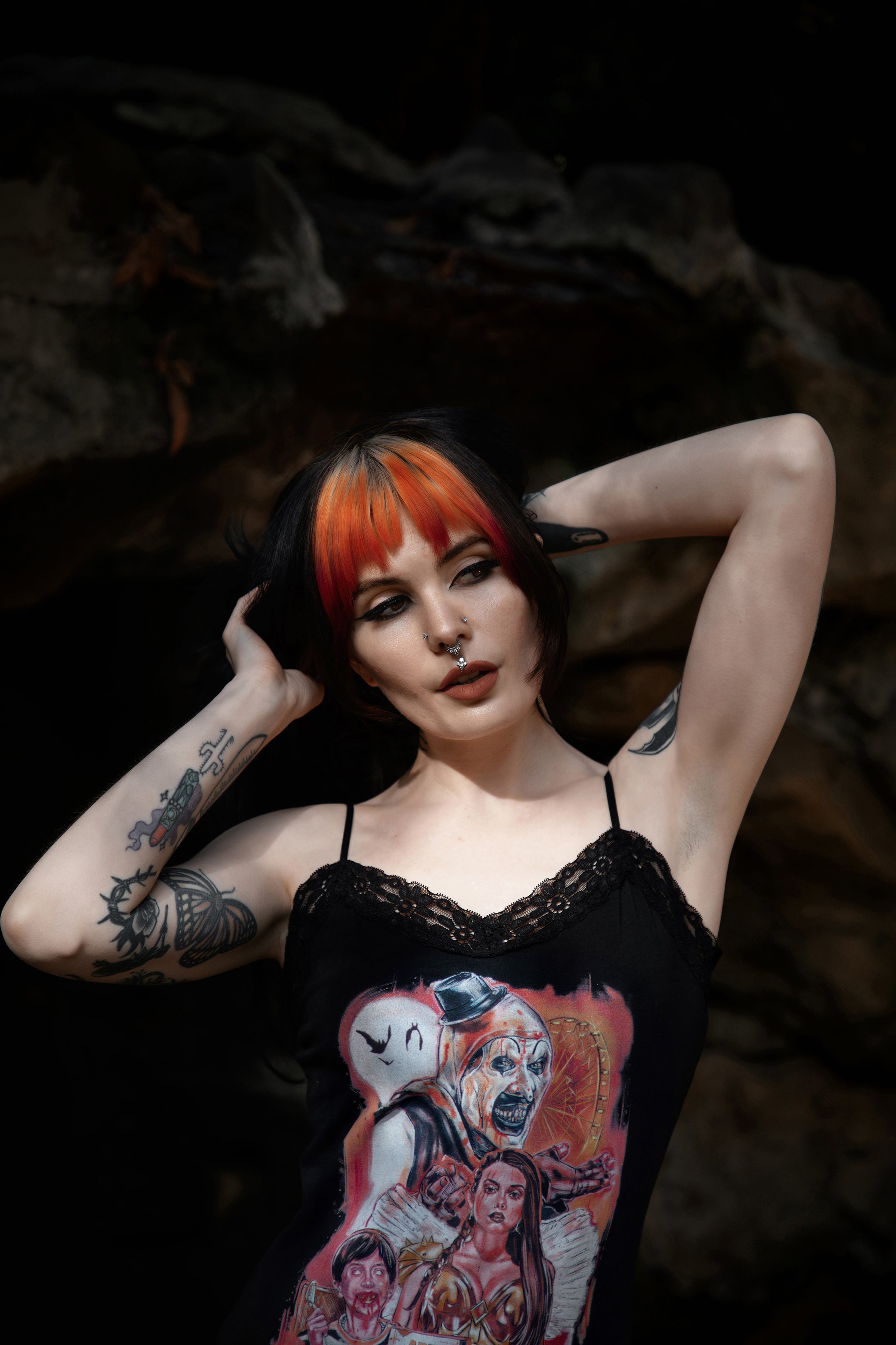 Art Crispies Black Lace Strap Dress