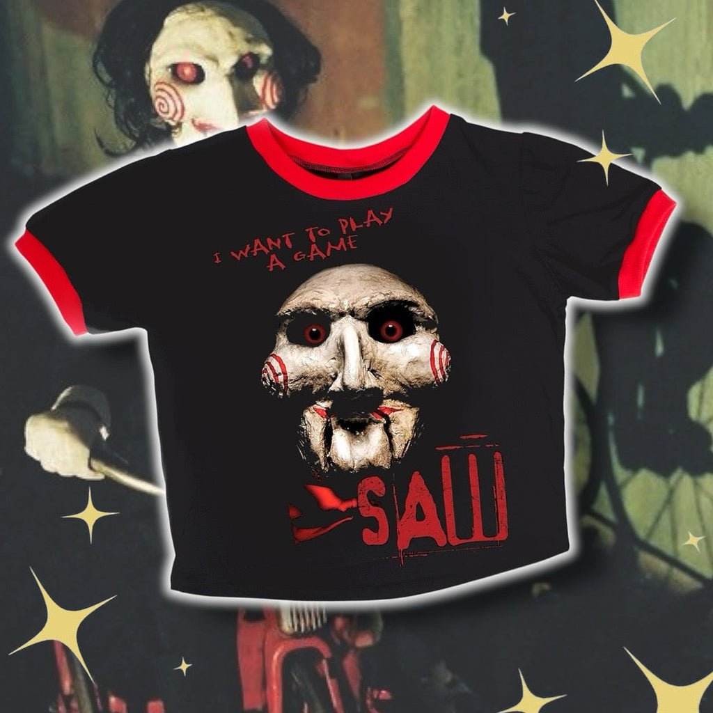 I Want to Play a Game Ringer Tee (Saw)