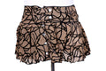 Camel Burnout Velvet Skirt - Spider Pattern