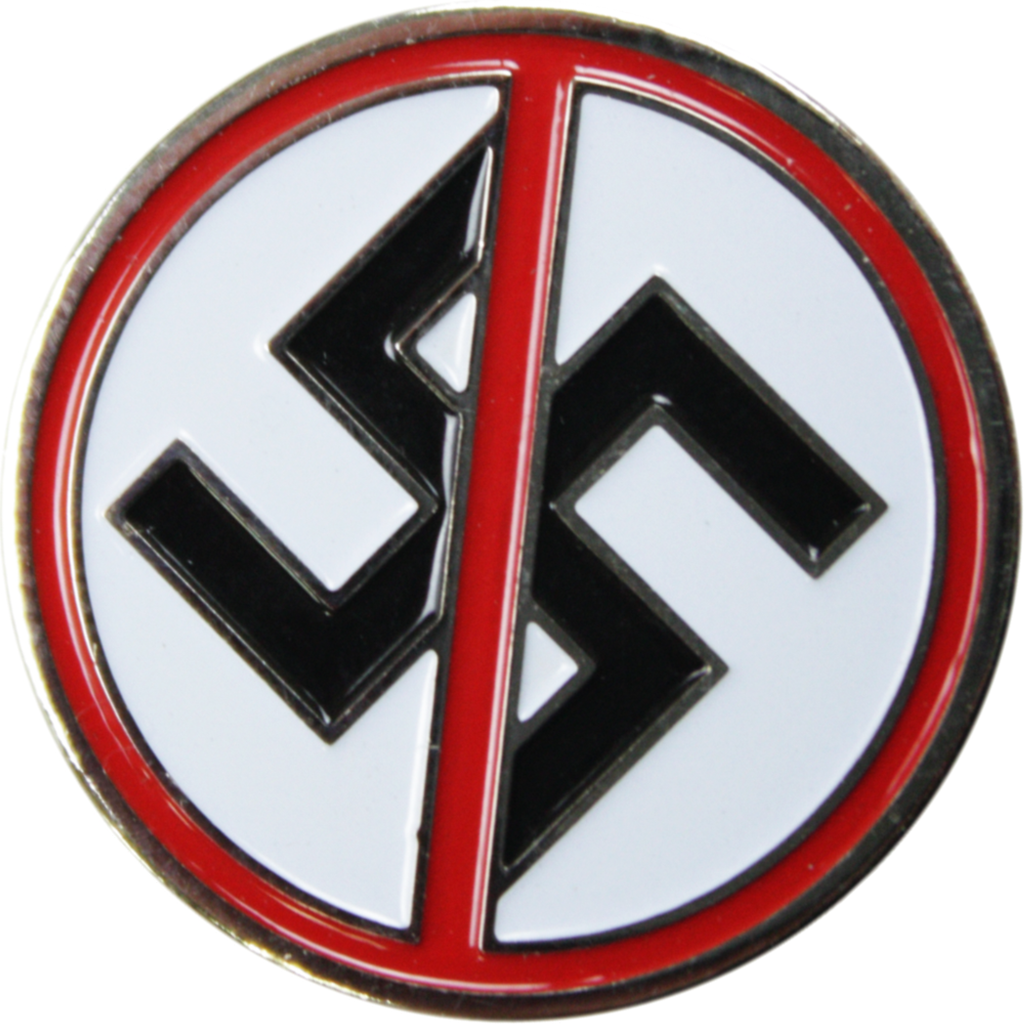 Enamel Pin - Anti-Nazi Anti-Swastika Symbol Peace Unity