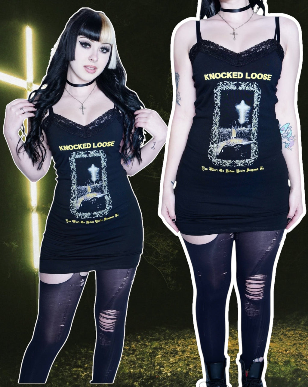 Knocked Loose Lace Strap Dress