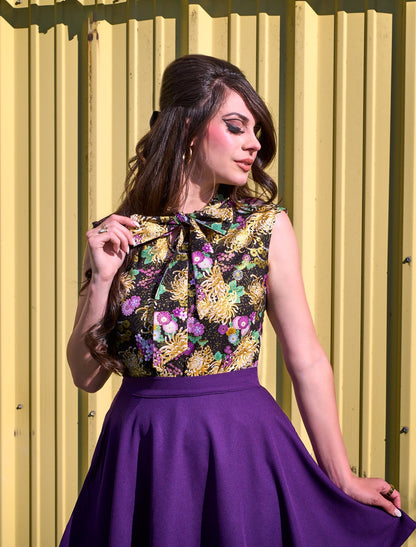 Retrolicious Purple Skater Skirt