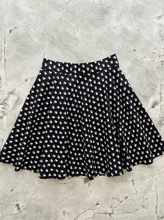 Retrolicious Mini Ghosts Skater Skirt