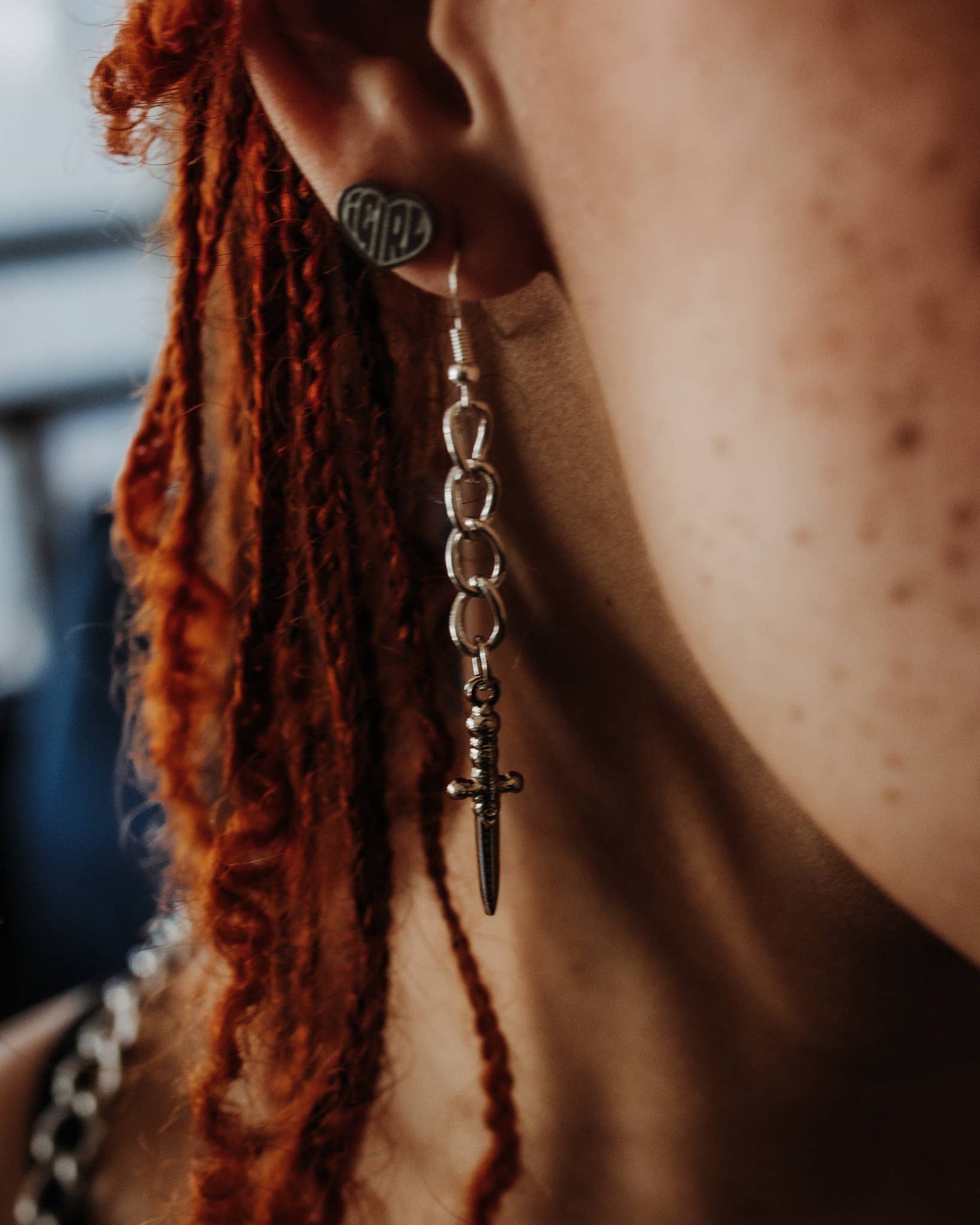 Athame Earrings – Mystical & Ritual Jewelry