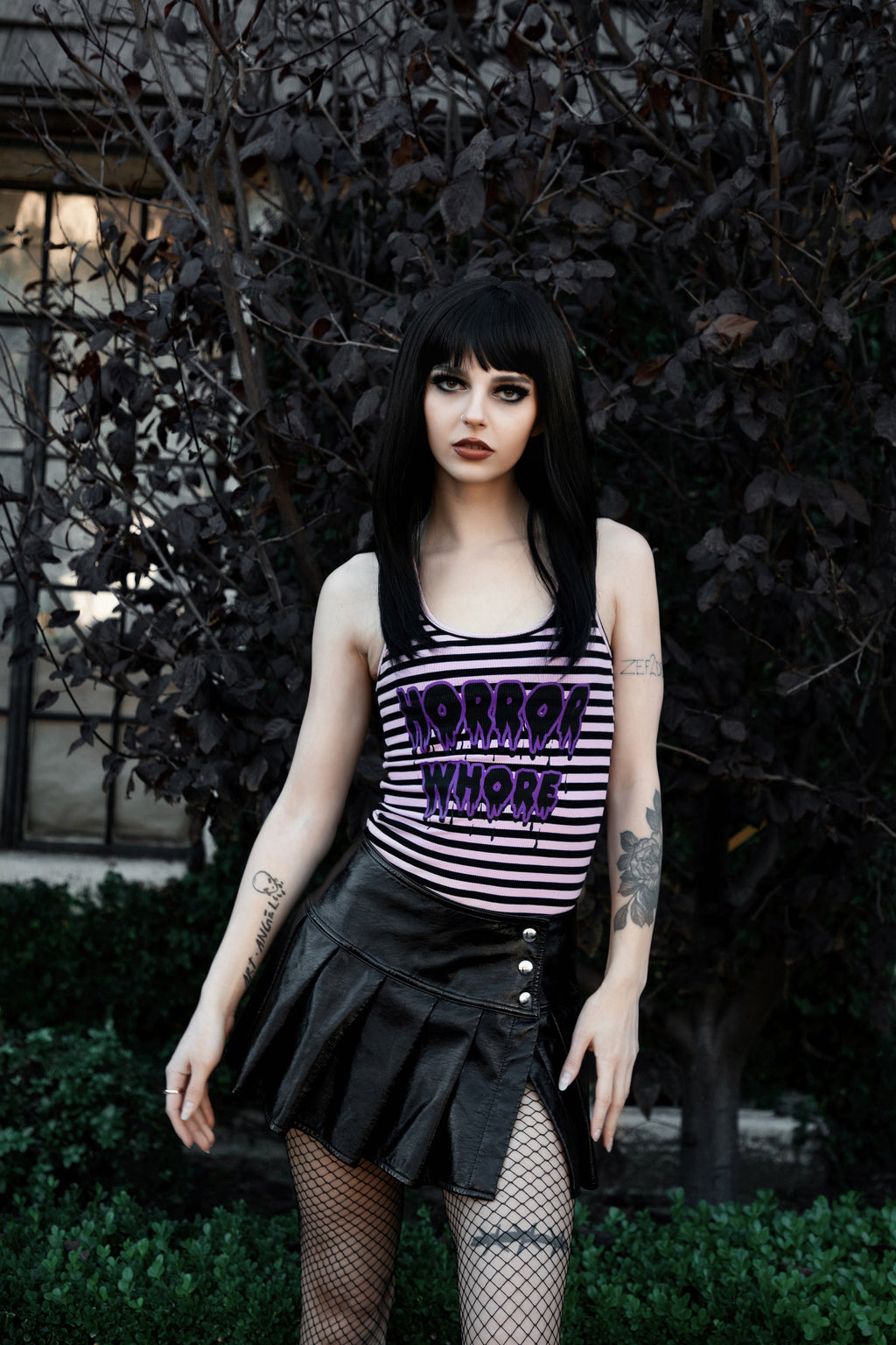 Horror Whore Ribbed Tank