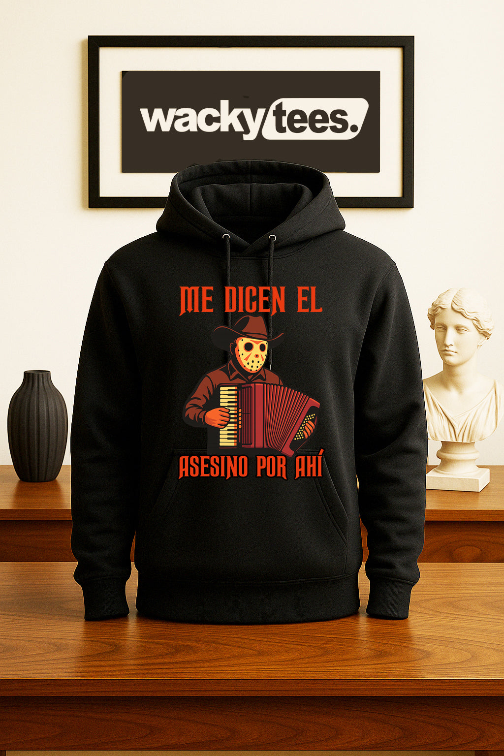 Me Dicen El Asesino Por Ahi Halloween Corrido Jason Voorhees Friday the 13th Graphic Tee Shirt