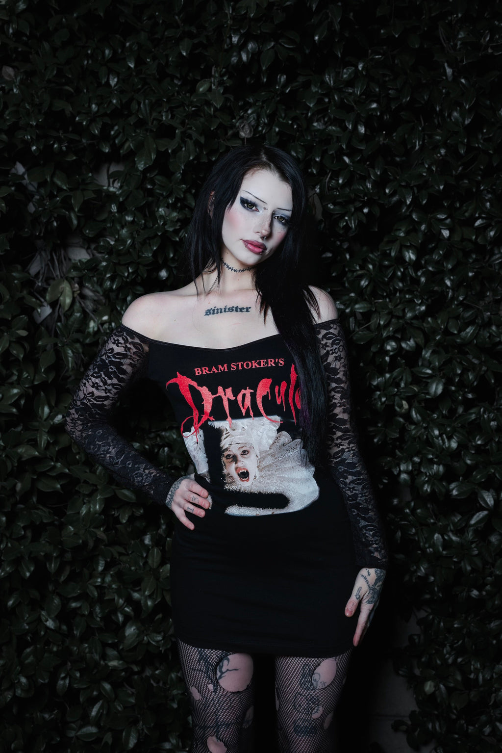 Dracula Lucy Off-Shoulder Lace Dress