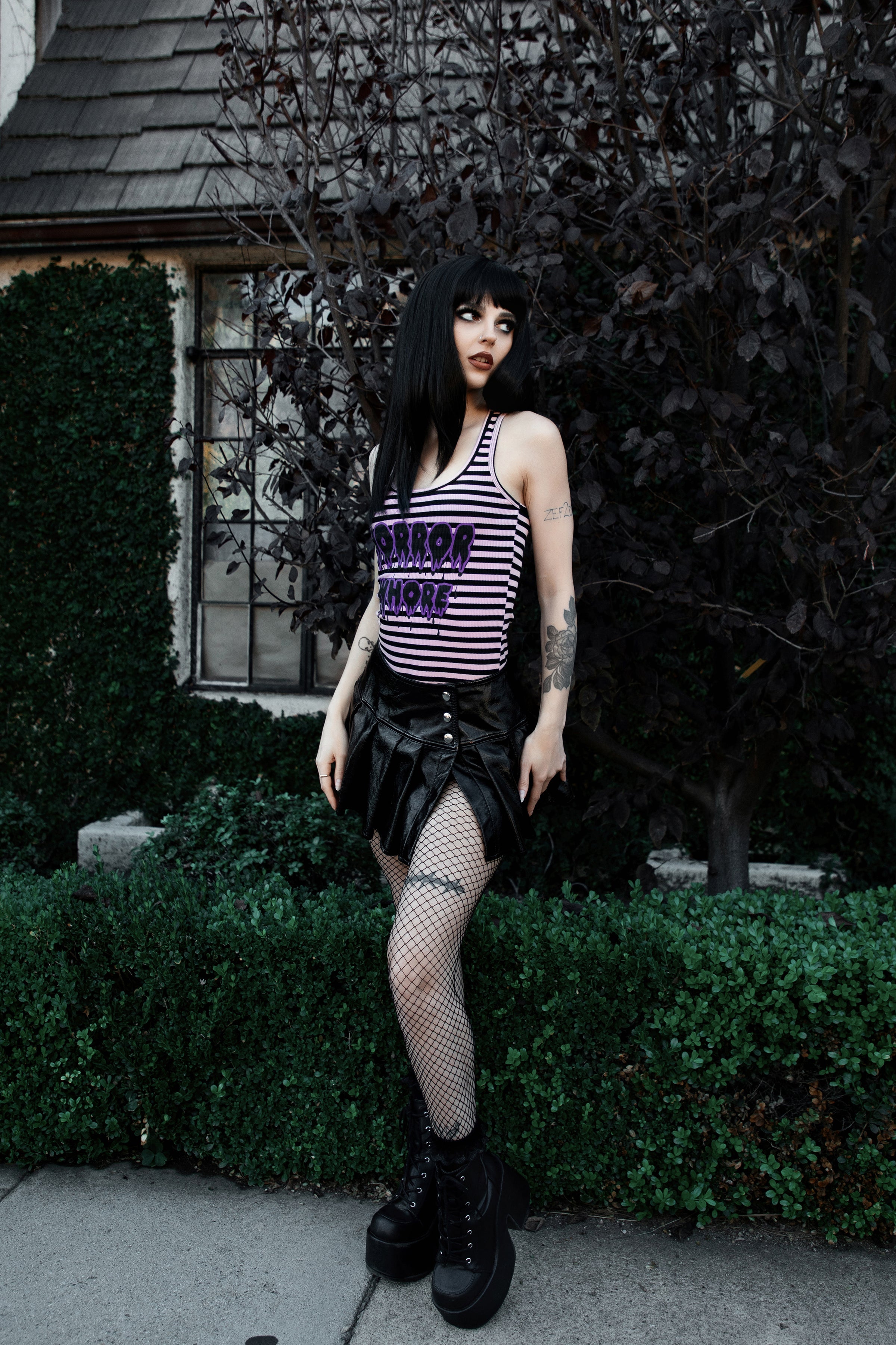 Horror Whore Ribbed Tank