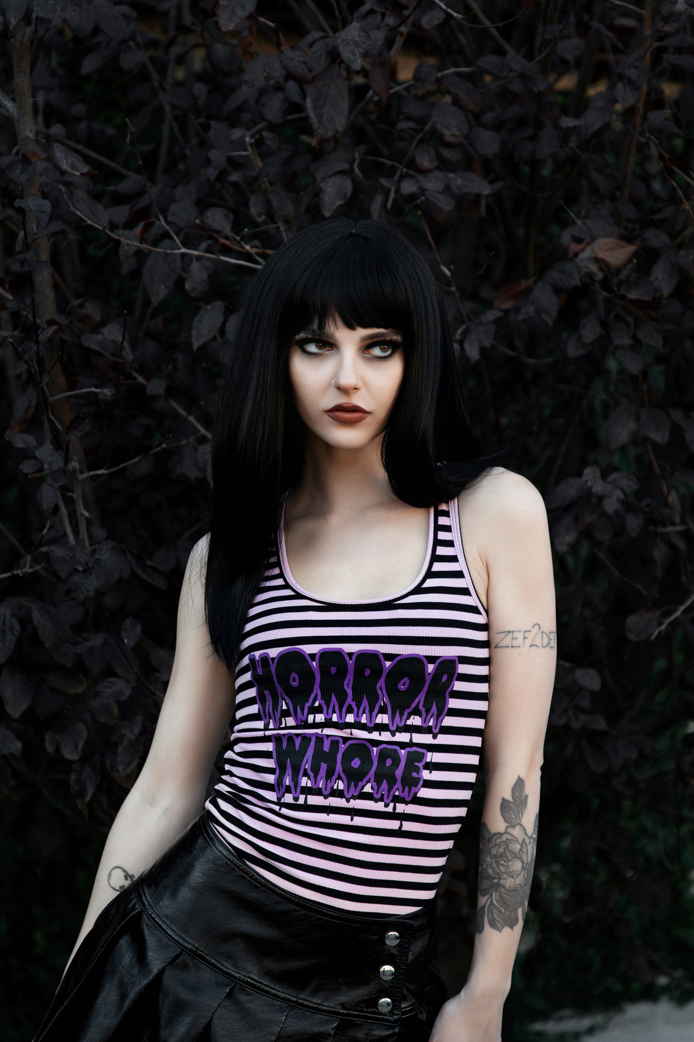 Horror Whore Ribbed Tank