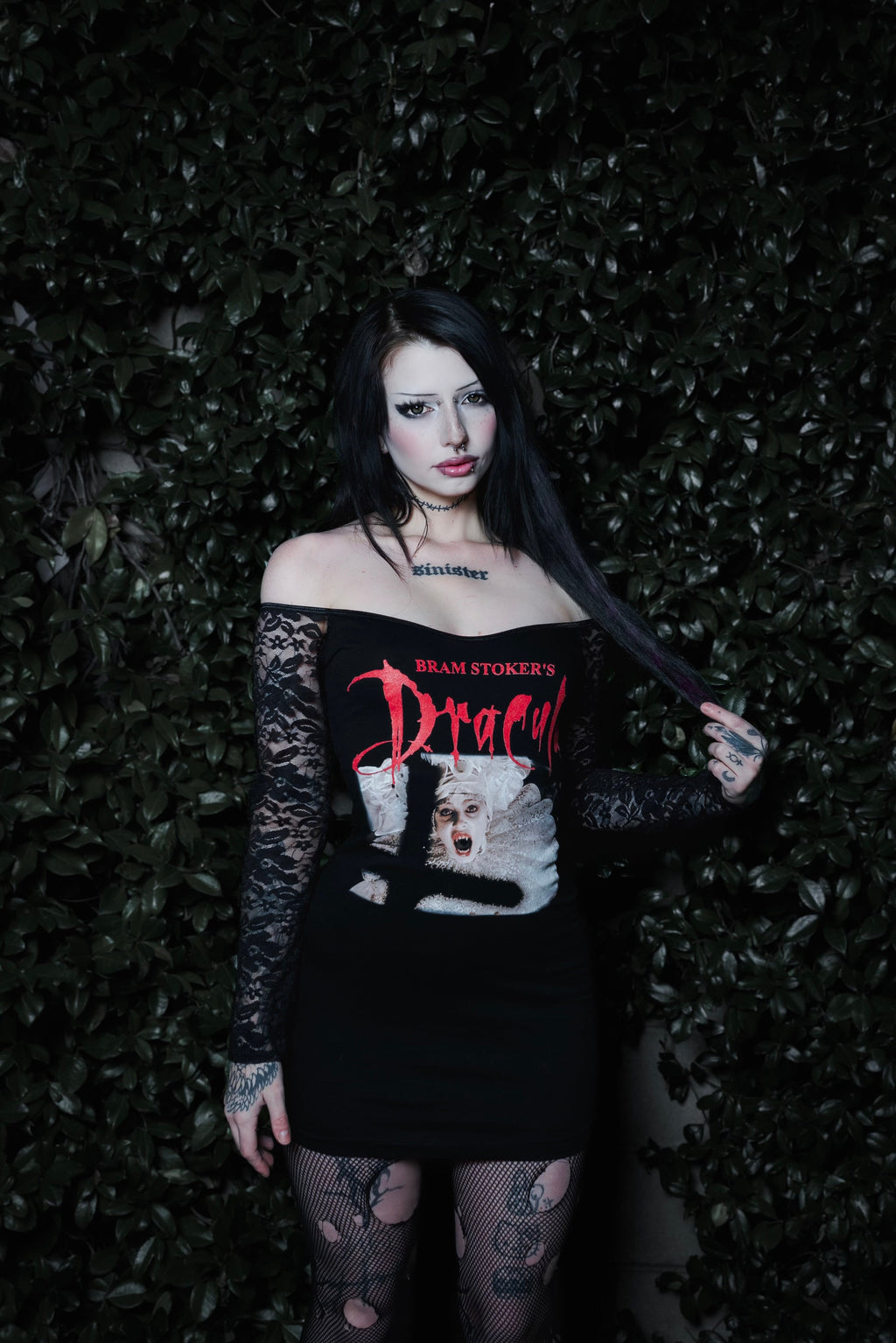 Dracula Lucy Off-Shoulder Lace Dress