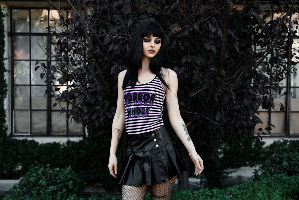 Horror Whore Ribbed Tank
