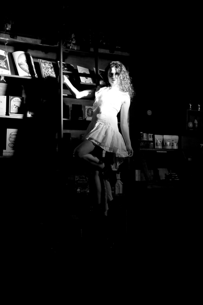 Steampunk Beige Irregular Lace Dress