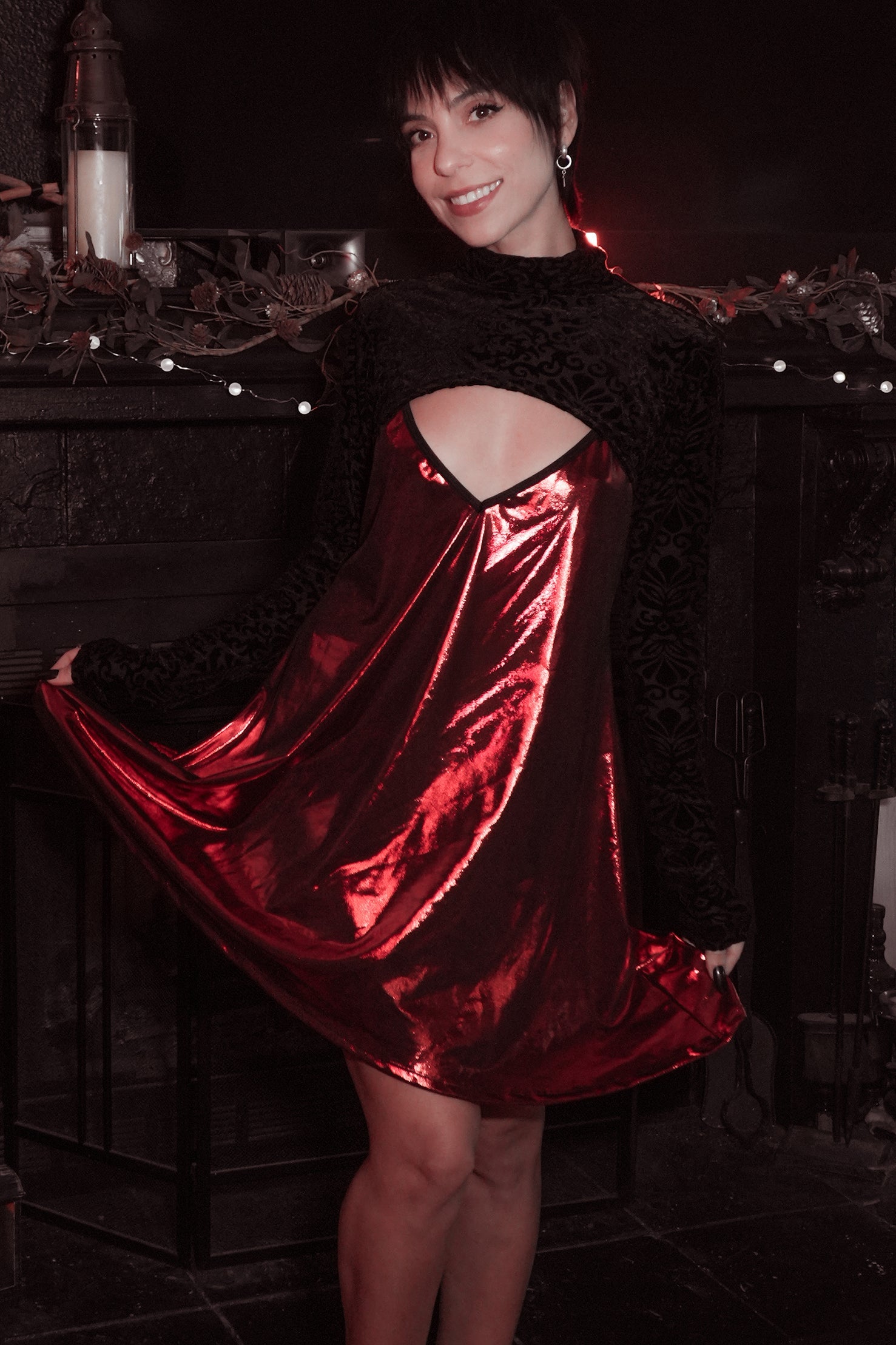 Avoid Dress - Crimson