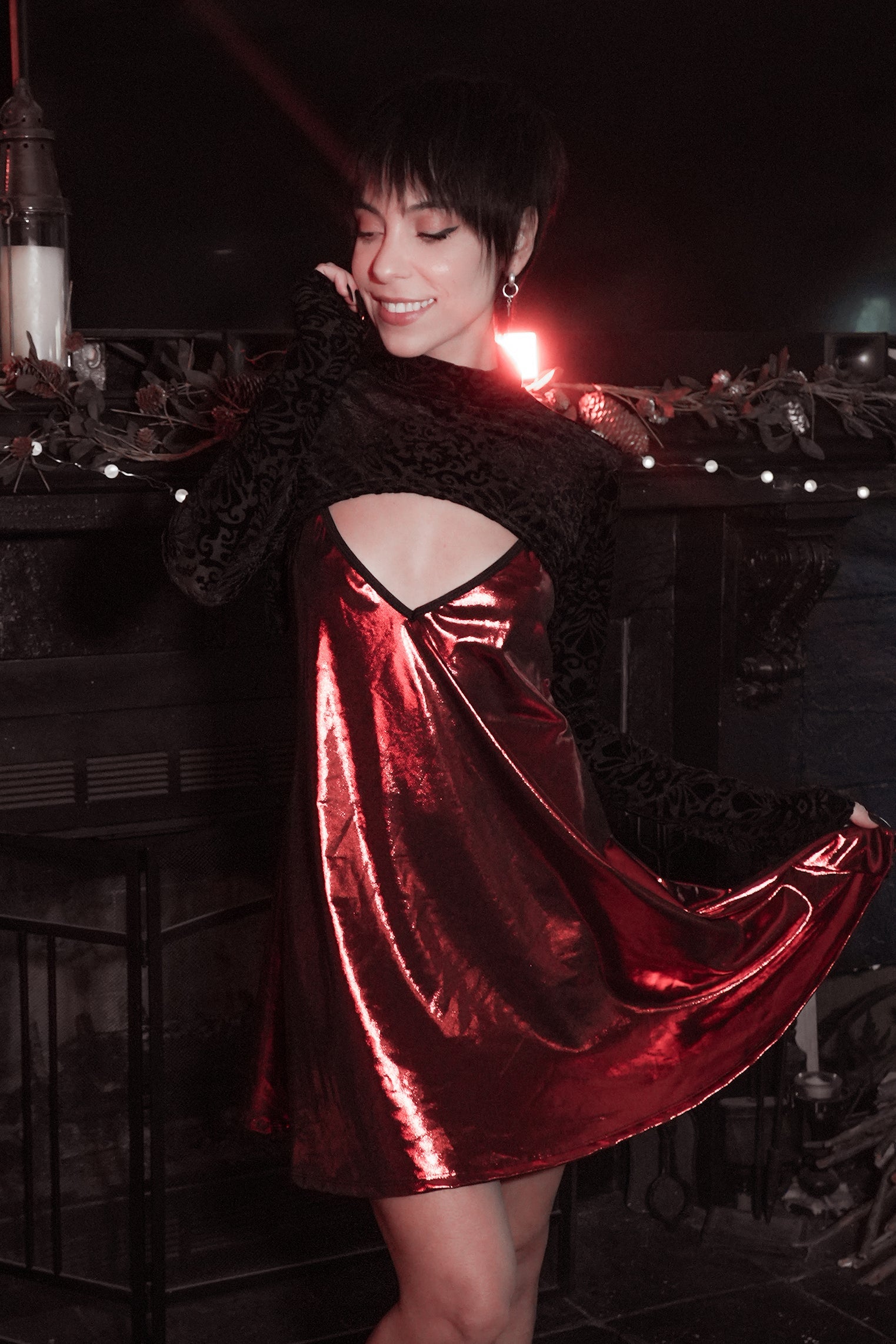 Avoid Dress - Crimson