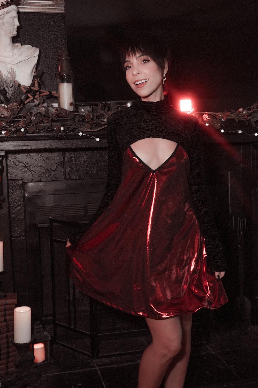 Avoid Dress - Crimson