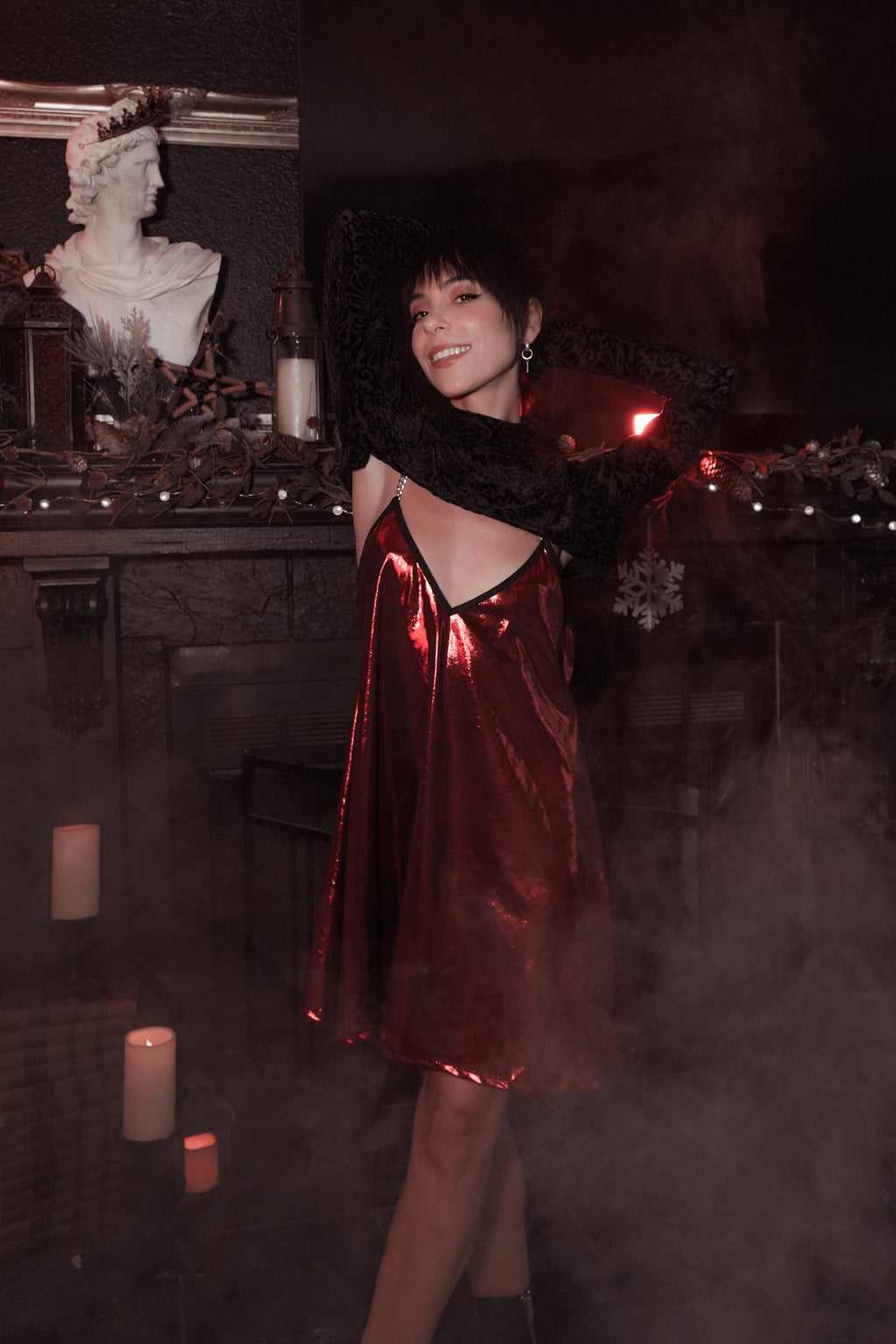 Avoid Dress - Crimson