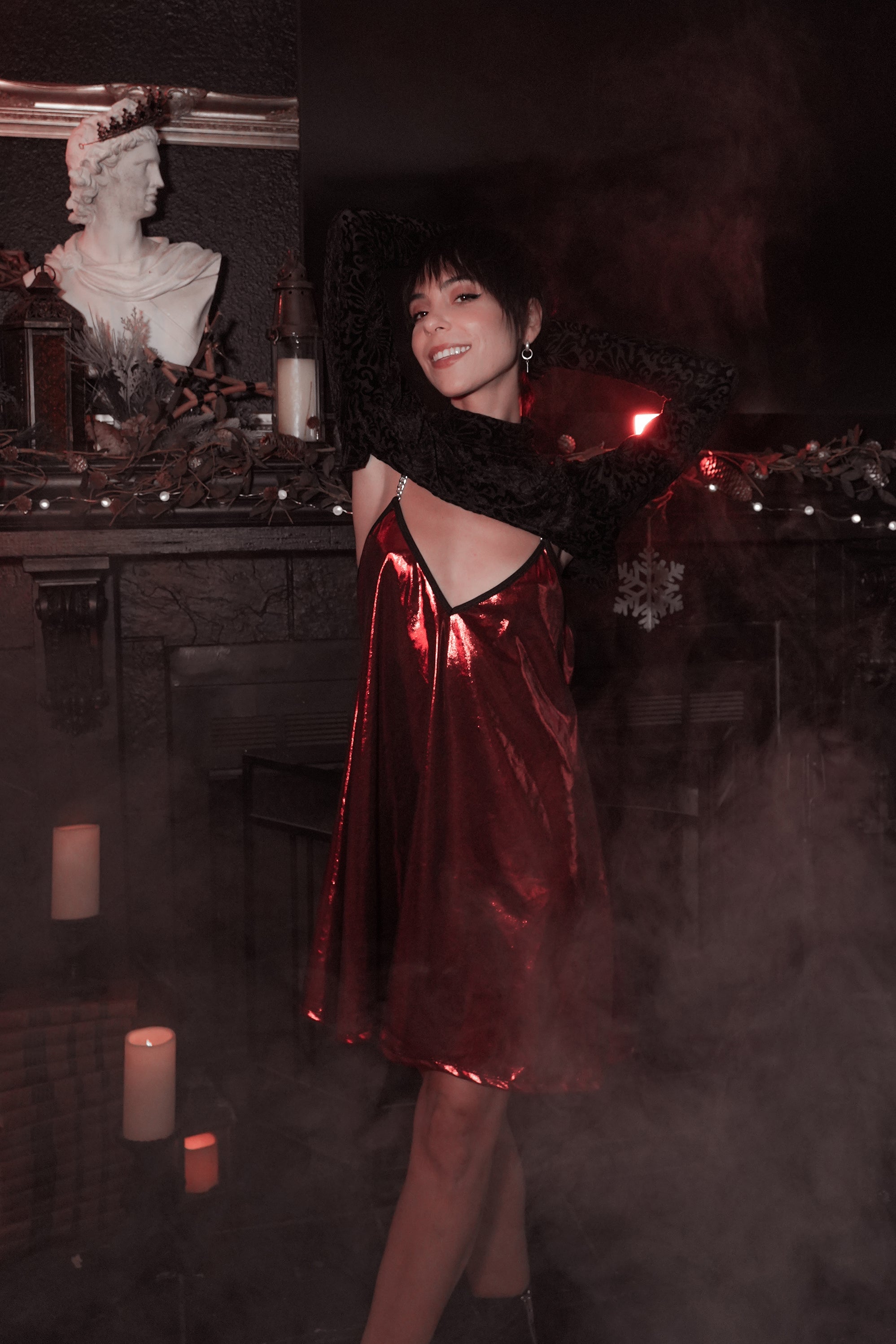 Avoid Dress - Crimson