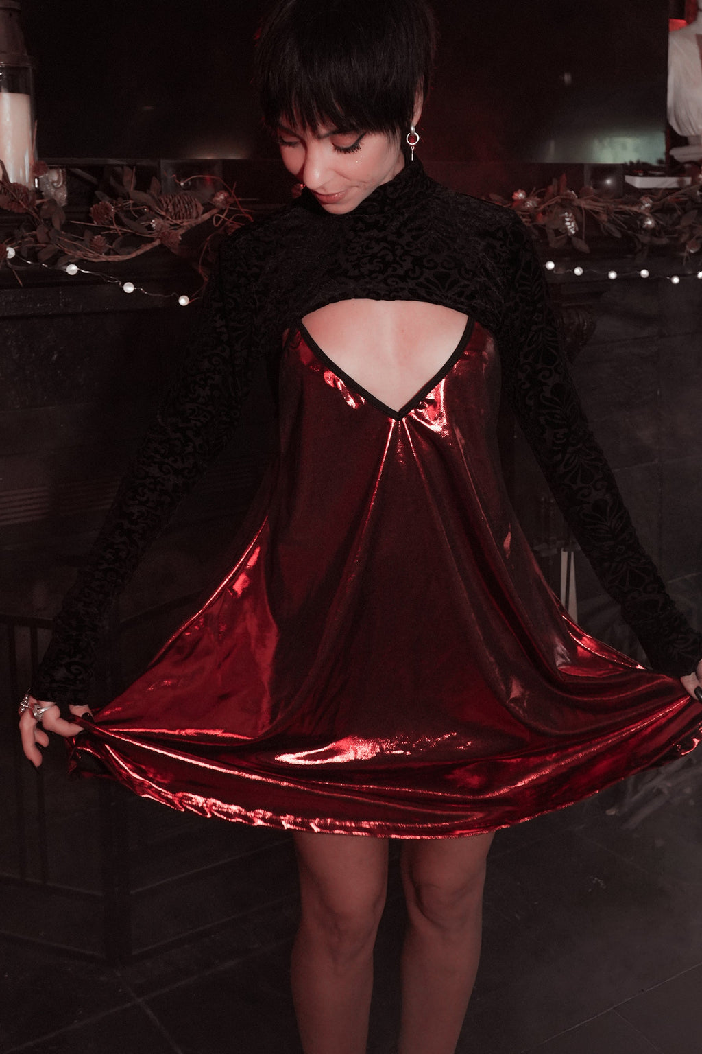 Avoid Dress - Crimson