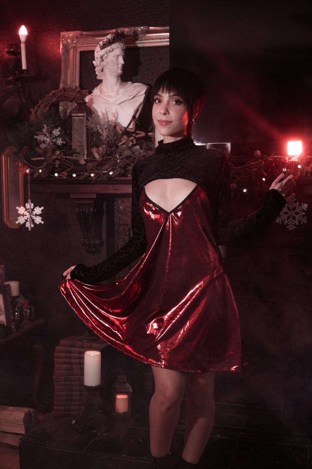 Avoid Dress - Crimson