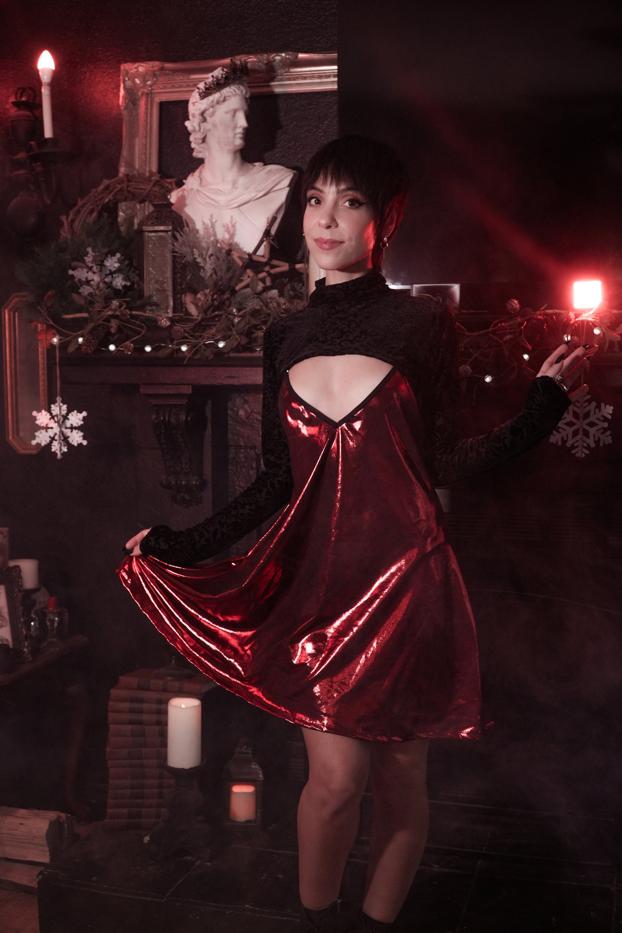 Avoid Dress - Crimson