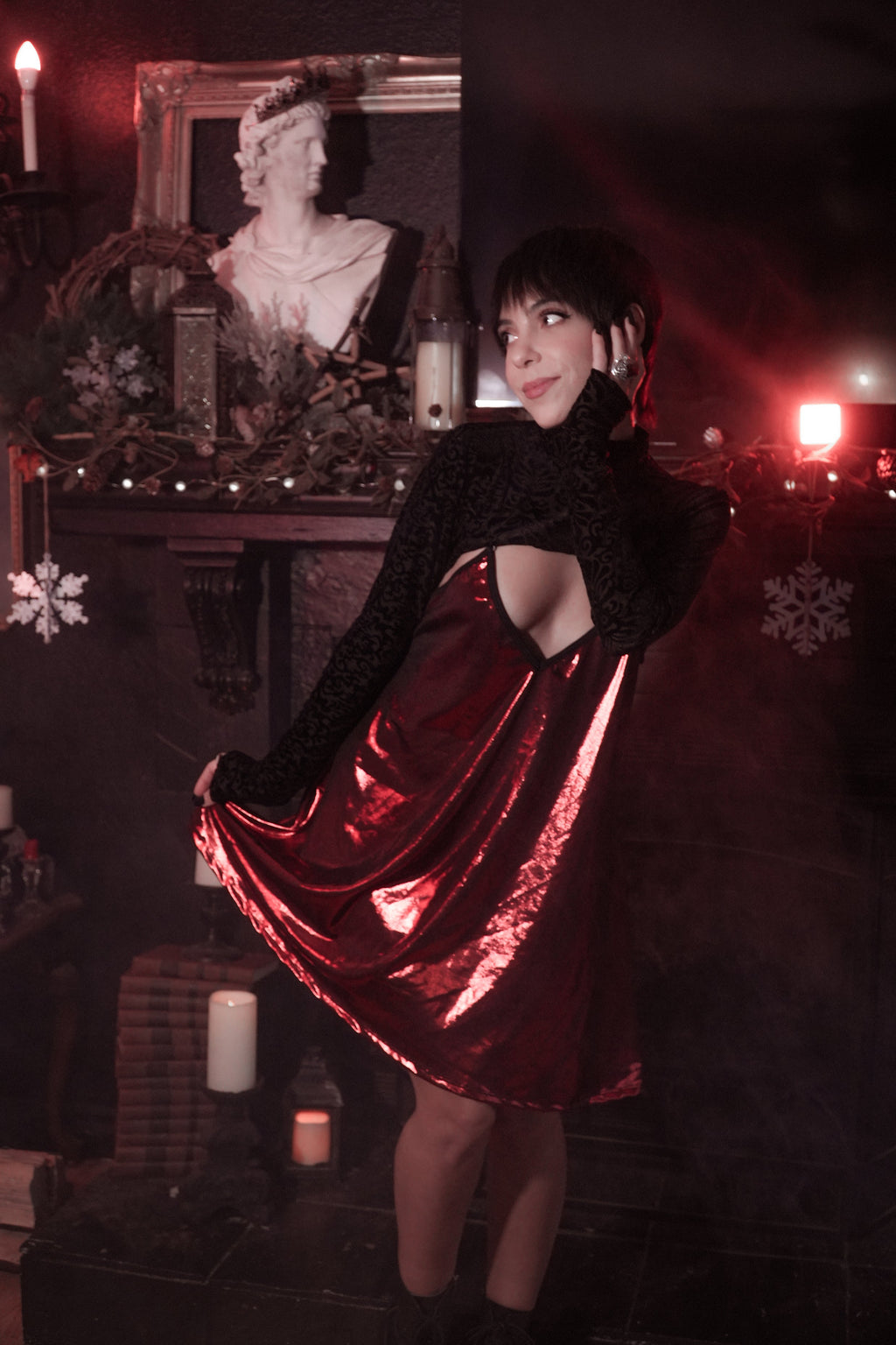 Avoid Dress - Crimson