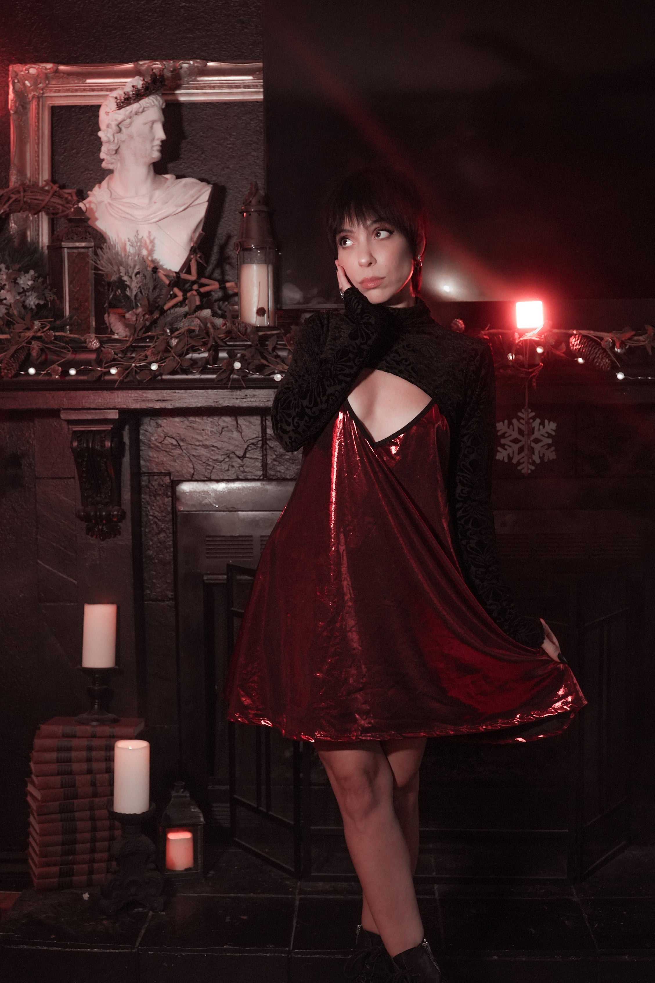 Avoid Dress - Crimson