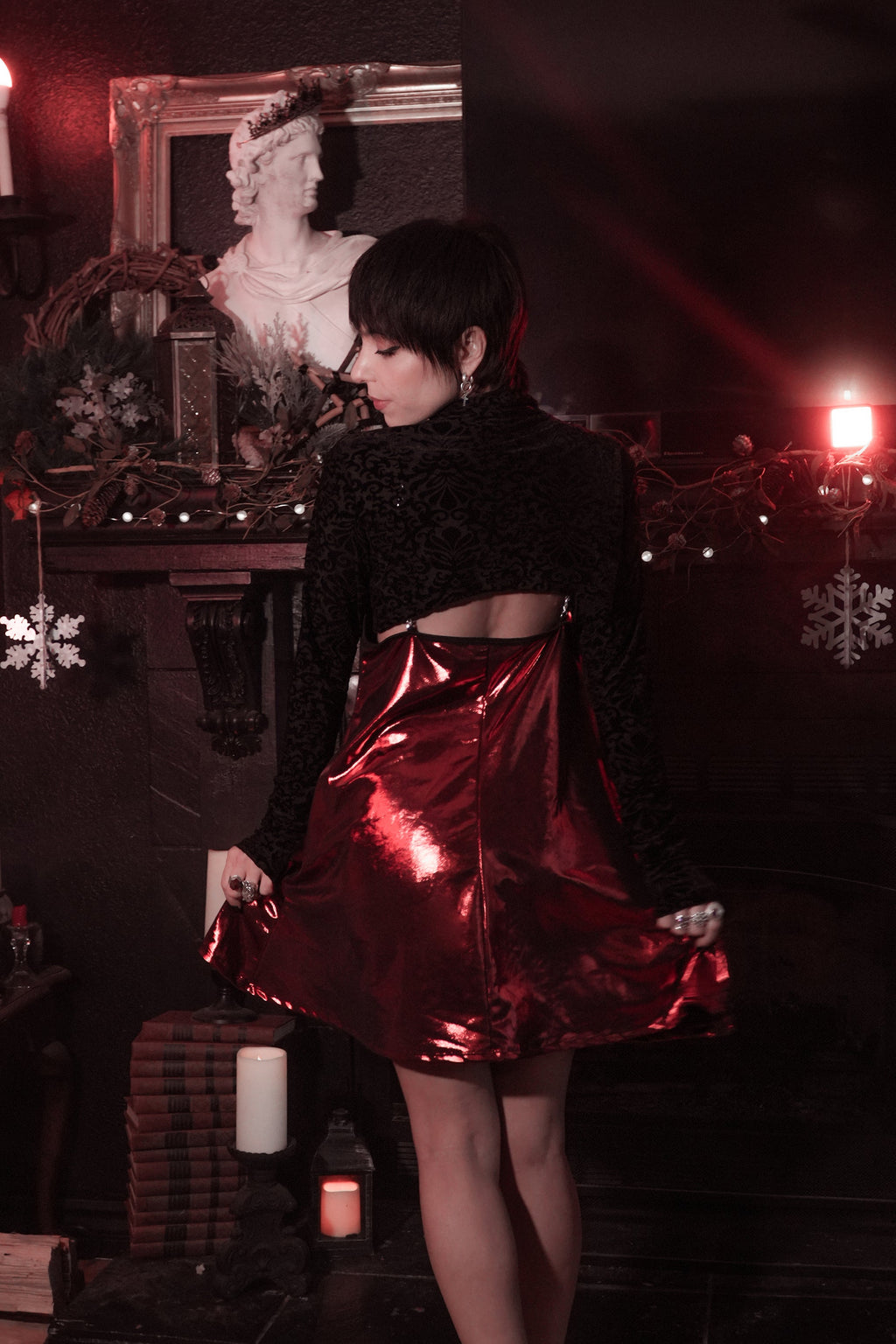Avoid Dress - Crimson