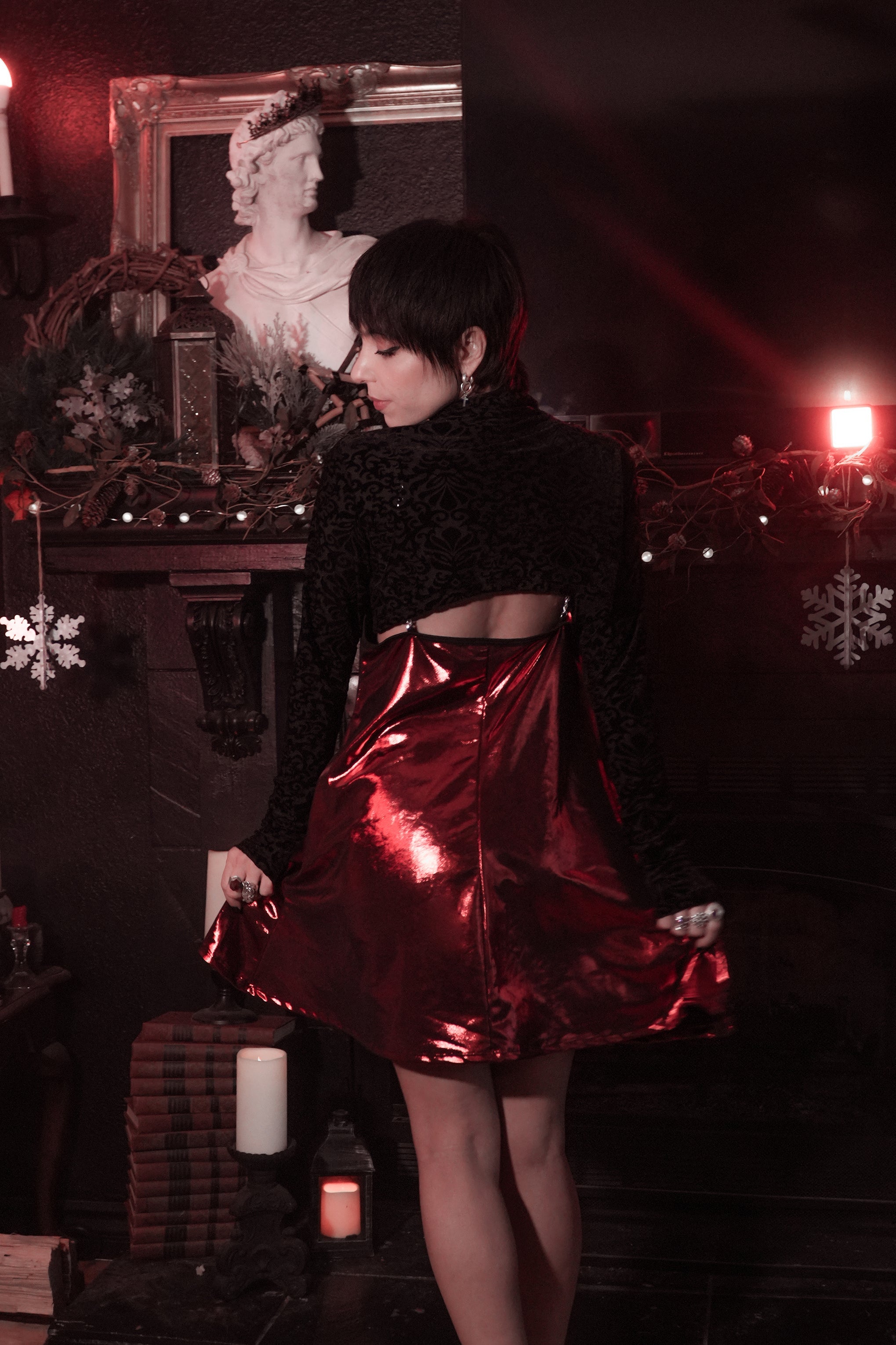 Avoid Dress - Crimson