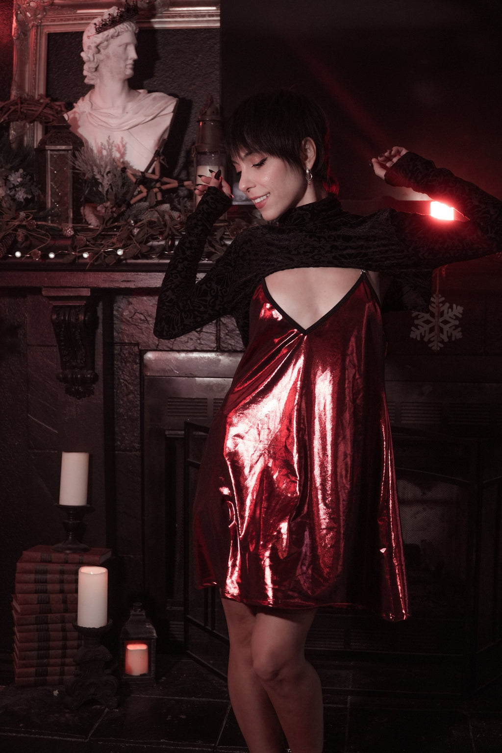 Avoid Dress - Crimson