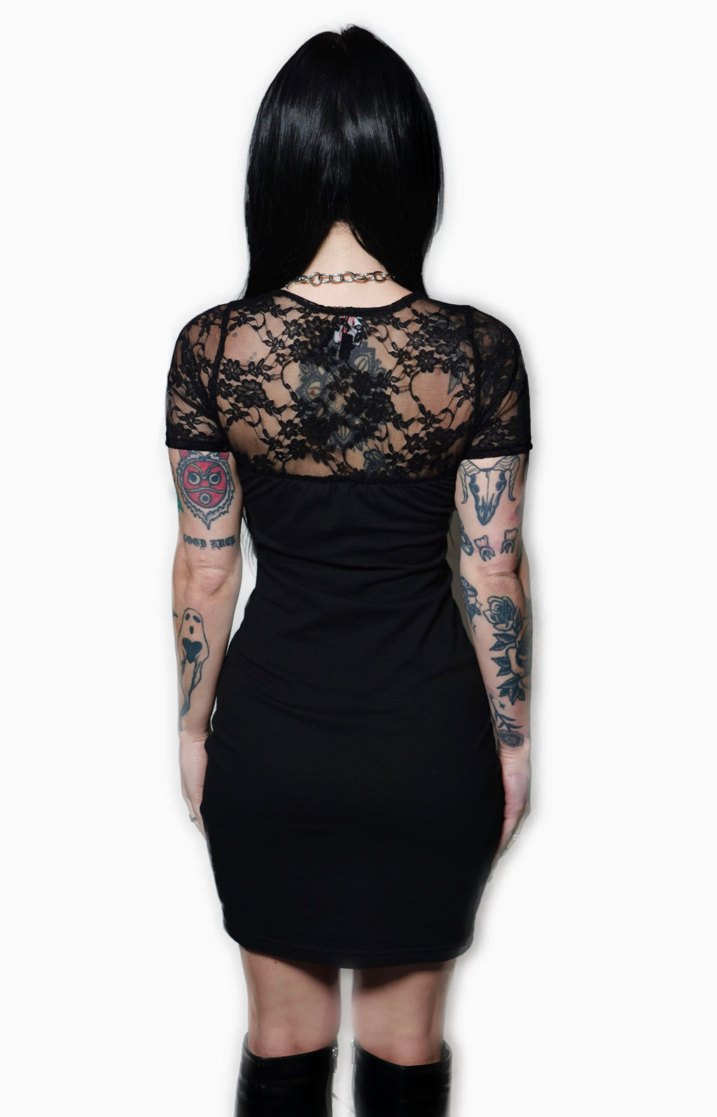 Halloween 'Laurie Strode, Dr. Loomis, & The Shape' Black Lace Dress