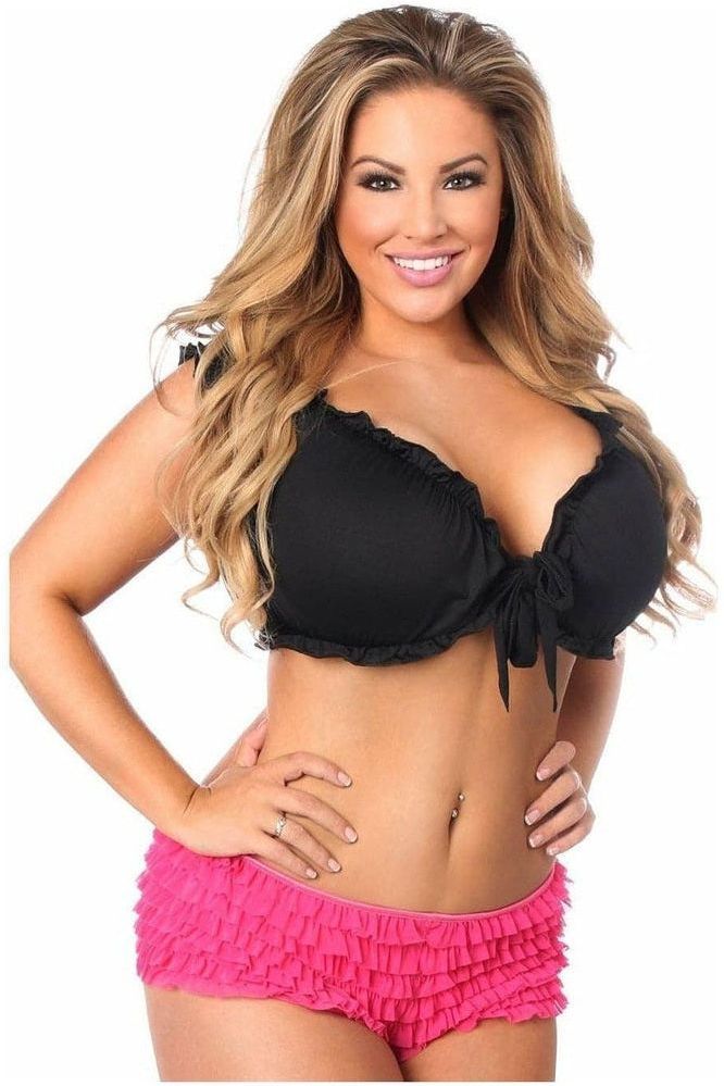 Black Peasant Top - Daisy Corsets