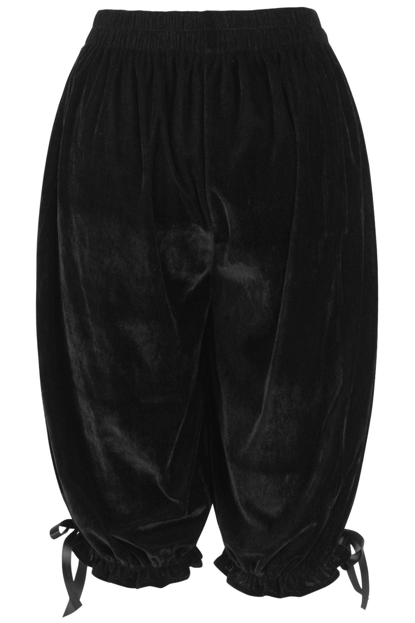 Black Velvet Long Bloomers - Daisy Corsets