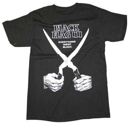 Black Flag Band T-shirt Everything went Black Album Tee SST Records