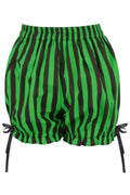 Black/Green Striped Bloomers - Daisy Corsets