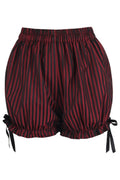 Black/Red Stripe Brocade Bloomers - Daisy Corsets