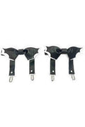 Black/White Bat Leg Garters